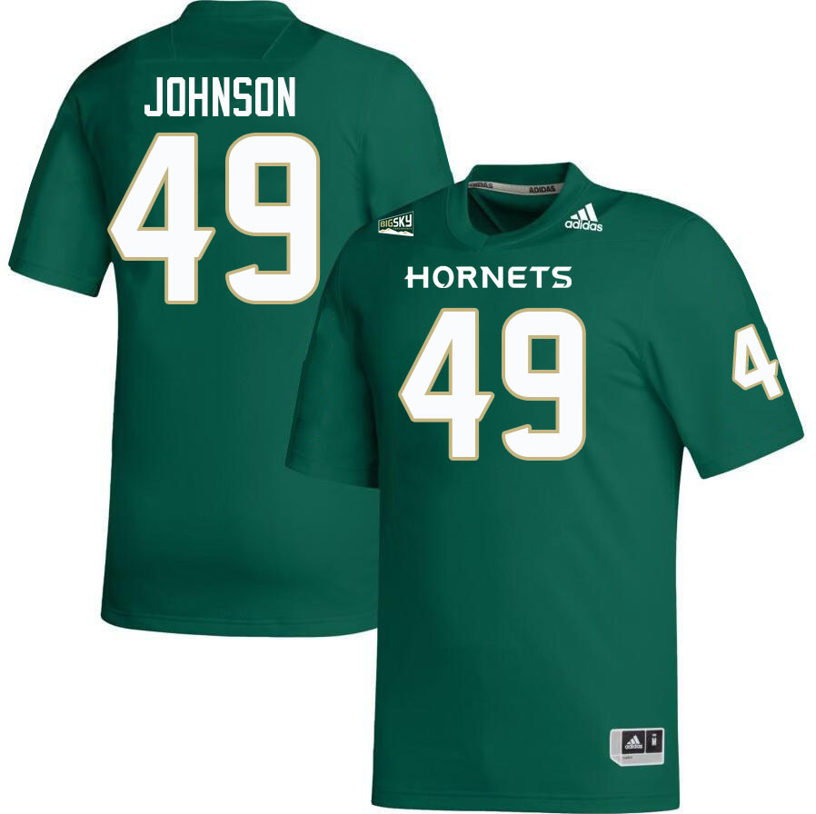 Sacramento State Hornets #49 Elliott Johnson College Football Jerseys Stitched Sale-Green